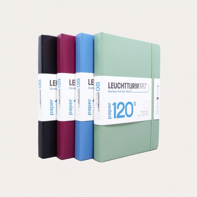 Блокнот Leuchtturm1917 Edition 120G A5 (14.5x21см.) 120г/м2 - 203 стр. в линейку, твердая обложка, цвет: Черный Блокнот Leuchtturm1917 Edition 120G A5 (14.5x21см.) 120г/м2 - 203 стр. в линейку, твердая обложка, цвет: Черный