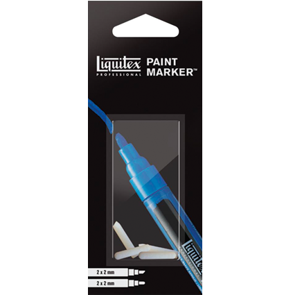 Набор сменных перьев для маркеров Liquitex Paint Marker Fine 4 штуки в блистере купить в магазине маркеров ArtCraft.Space