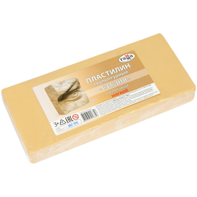 Пластилин скульптурный Гамма "Студия" профессиональный телесный мягкий 1кг купить в художественном магазине ArtCraft.Space с доставкой по всему миру