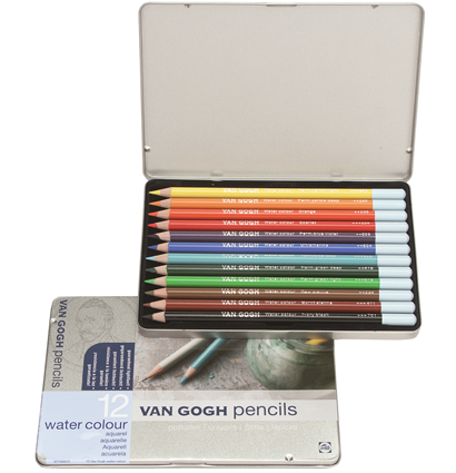 Набор акварельных карандашей Van Gogh Water Color Pencils  Royal Talens 12 цветов купить в магазине для художников ArtCraft.Space