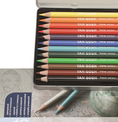 Набор акварельных карандашей Van Gogh Water Color Pencils  Royal Talens 12 цветов купить в магазине для художников ArtCraft.Space