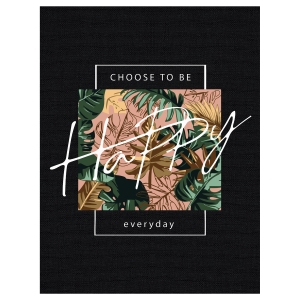 Картина по номерам на черном холсте ТРИ СОВЫ "Будь счастлив", 30*40, c акриловыми красками и кистями