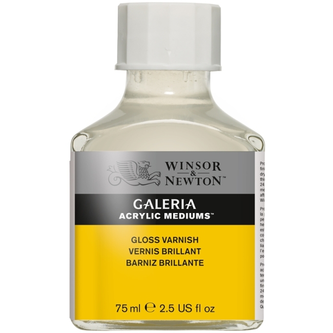 Лак глянцевый "Galeria Gloss Varnish" Winsor&Newton для акрила флакон 75 мл купить в художественном магазине ArtCraft.Space