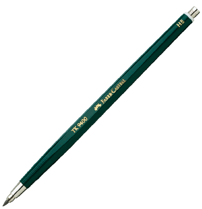 Карандаш цанговый Faber-Castell TK 9400 зеленый, грифель 2 мм HB купить в магазине ArtCraft.Space
