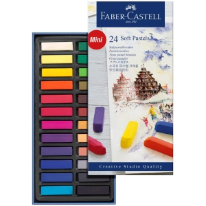 Пастель Faber-Castell "Soft pastels", 24 цв., мини, картон. упак.