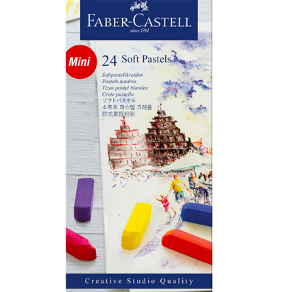 Пастель мягкая сухая Faber-Castell Soft Pastels художественная 24 цвета 1/2 мелка в картонной упаковке купить в художественном магазине ArtCraft.Space с доставкой по РФ И СНГ Пастель мягкая сухая Faber-Castell Soft Pastels художественная 24 цвета 1/2 мелка в картонной упаковке купить в художественном магазине ArtCraft.Space с доставкой по РФ И СНГ