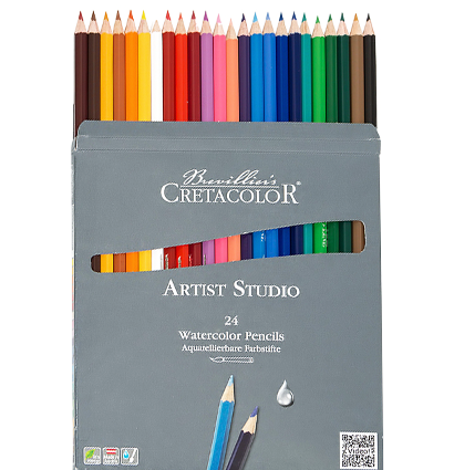 Набор акварельных карандашей Cretacolor Artist Studio Line 24 цвета в картонной упаковке купить  в художественном магазине ArtCraft.Space с доставкой по РФ и СНГ