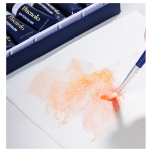 Блокнот для зарисовок Finenolo 160г/кв.м 12*12см 40л твердая обложка красный