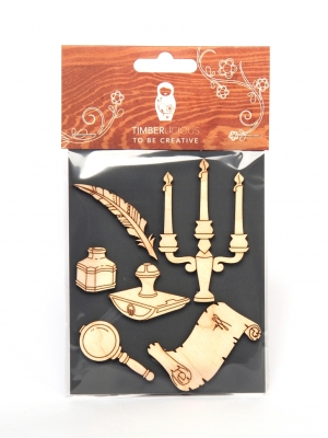 Набор заготовок для декорирования Basic shapes13 фанера 10х14см,