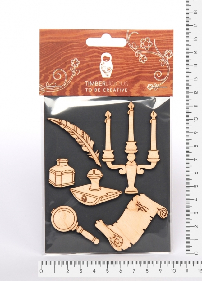 Набор заготовок для декорирования Basic shapes13 фанера 10х14см,