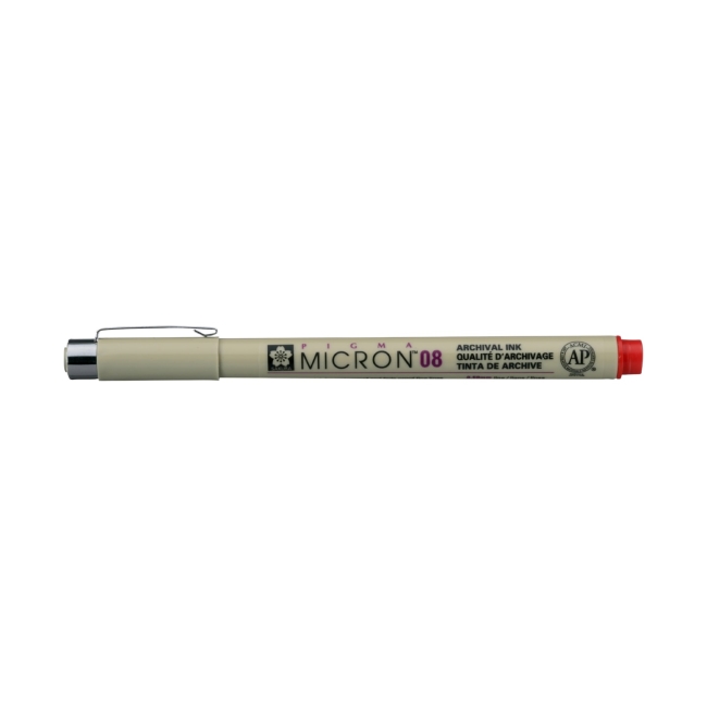 Ручка капиллярная Pigma Micron 0.5мм Красный