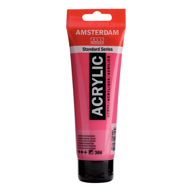 Краска акриловая Amsterdam туба 120мл №366 Розовый квинакридон