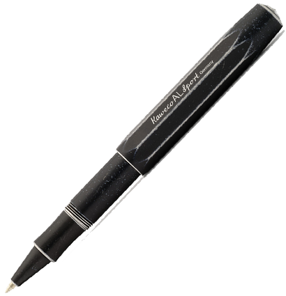 Ручка-роллер KAWECO AL Sport Stonewashed 0.7мм черный состаренный корпус,