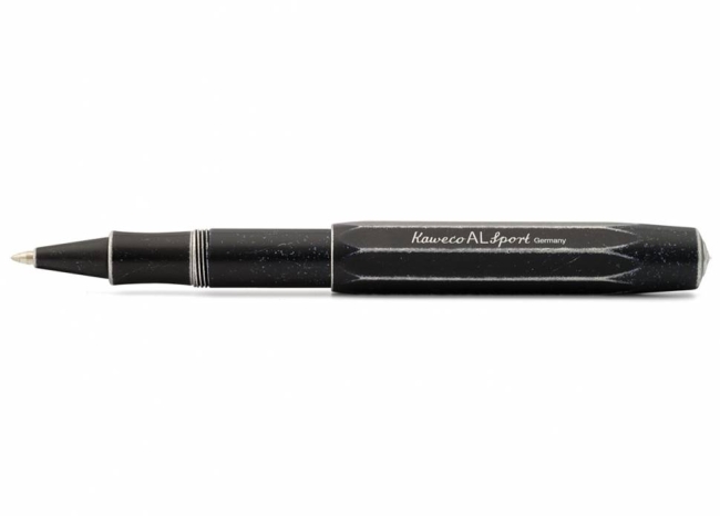 Ручка-роллер KAWECO AL Sport Stonewashed 0.7мм черный состаренный корпус,