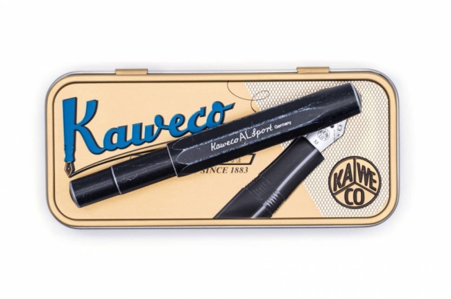 Ручка-роллер KAWECO AL Sport Stonewashed 0.7мм черный состаренный корпус,
