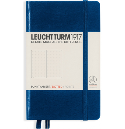 Блокнот Leuchtturm1917 Classic A6 (9x15см.) 80г/м2 - 187 стр. в точку, твердая обложка, цвет: Синий Неви