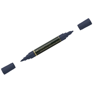 Маркер акварельный пигментированный Faber-Castell "Albrecht Durer", цвет 157 темный индиго, двухстор., кистев./пулевид.