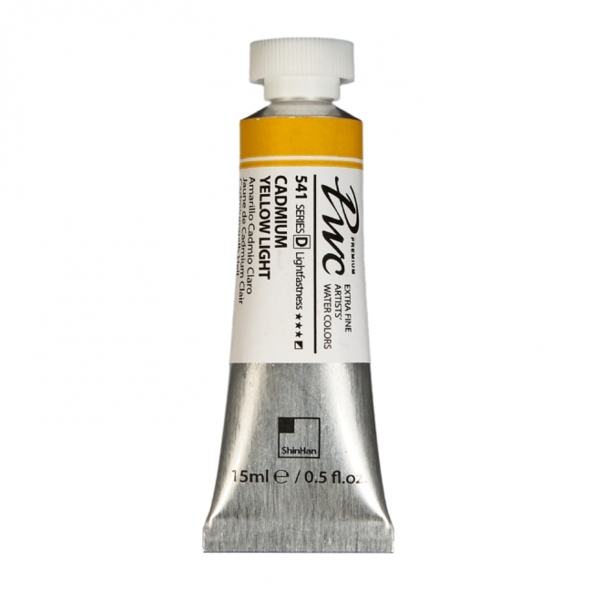 Краска акварельная SH PWC туба 15мл №541 (D) кадмий желтый светлый,