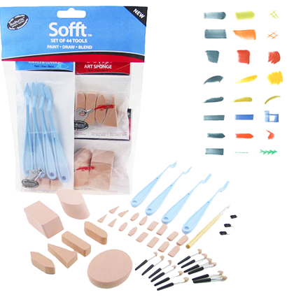 Большой набор инструментов для мягкой пастели Soft Set PanPastel 44 предмета купить в художественном магазине ArtCraft.Space с доставкой по РФ и СНГ