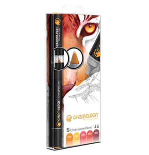 Наборы маркеров из 5 штук "Тёплые тона"