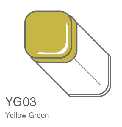 Маркер Copic YG03 Yellow Green / Желто Зеленый поштучно купить в официальном магазине Копик Клаб ArtCraft.Space с доставкой по всему миру