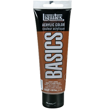 Краска акриловая Liquitex Basics №128 умбра жженая 118 мл купить в художественном магазине ArtCraft.Space с доставкой по всему миру