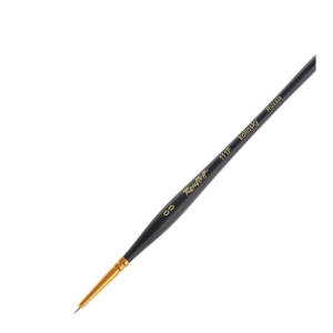 Кисть Roubloff Серия 111F колонок круглая укороченная вставка ручка матовая короткая №00