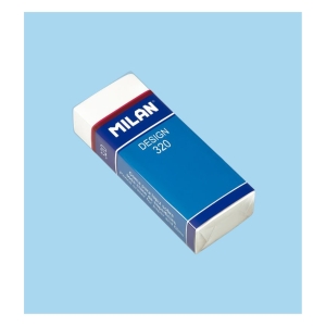 Ластик MILAN 320 прямоугольный 61*23*12 мм из пластика Design для стирания графита, для пленки и бумаги