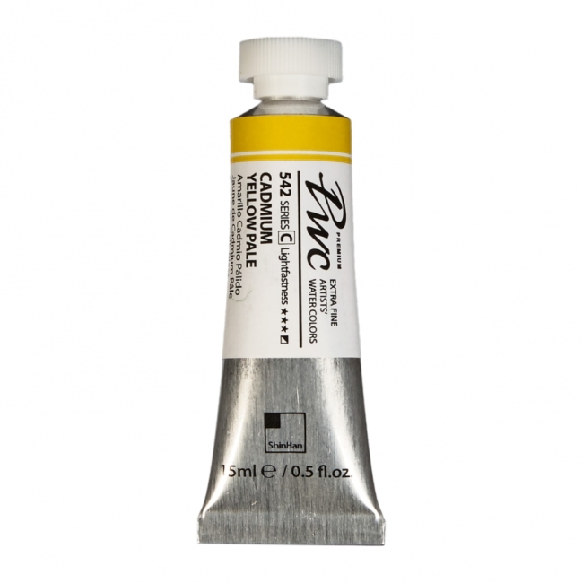 Краска акварельная SH PWC туба 15мл №542 (C) Кадмий желтый бледный,