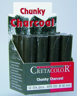 Большой угольный брусок цилиндрической формы, диаметр 18 мм, длина 80 мм, каждый брусок упакован в пленку