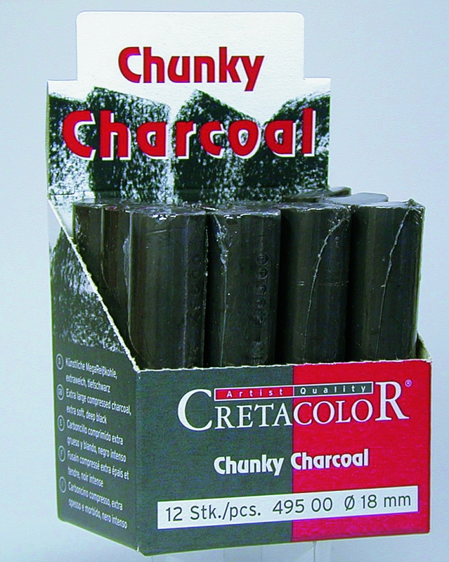 Большой угольный брусок цилиндрической формы, диаметр 18 мм, длина 80 мм, каждый брусок упакован в пленку