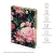 Ежедневник недатир. A5, 136л., кожзам, Greenwich Line "Romance. Dark flowers", тон. блок, зол. срез