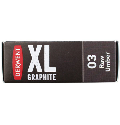 Графит умбра натуральная художественный Derwent XL Graphite №3 купить в магазине ArtCraft.Space