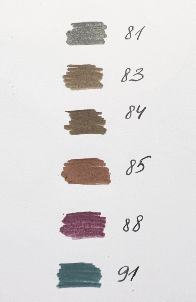 Набор цветных карандашей с цветом металлик Derwent Metallic 12 штук в фирменном пенале купить в художественном магазине ArtCraft.Space с доставкой по РФ и СНГ