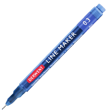 Ручка капиллярная Graphik Line Maker 0.3 синий