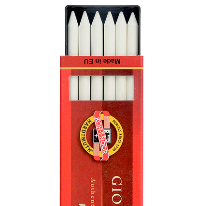 Мел художественный белый Koh-I-Noor Gioconda 6 стержней купить в художественном магазине ArtCraft.Space с доставкой Мел художественный белый Koh-I-Noor Gioconda 6 стержней купить в художественном магазине ArtCraft.Space с доставкой