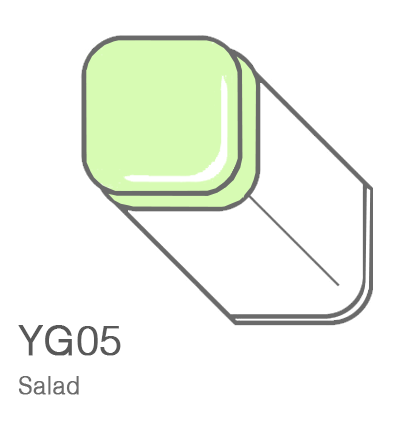 Маркер Copic YG05 Salad / Салатовый поштучно купить в официальном магазине Копик Клаб ArtCraft.Space с доставкой по всему миру