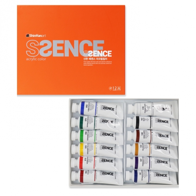 Набор акриловых красок ShinHan Ssence Set A 12 туб по 50мл в картонной упаковке Набор акриловых красок ShinHan Ssence Set A 12 туб по 50мл в картонной упаковке