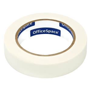 Клейкая лента малярная OfficeSpace, 25мм*50м, ШК Клейкая лента малярная OfficeSpace, 25мм*50м, ШК
