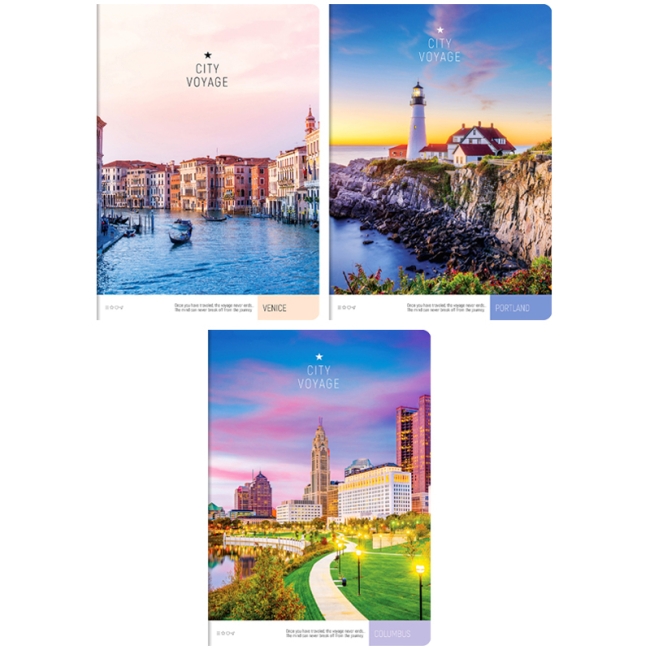 Тетрадь 96л., А4, клетка ArtSpace "Путешествия. City voyage"