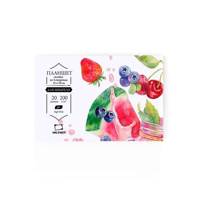 Бумага для акварели Sweet Dreams Малевичъ фин склейка с хлопком А6 / 20 листов / 200 гм купить в магазине товаров для рисования ArtCraft.Space с доставкой по всему миру Бумага для акварели Sweet Dreams Малевичъ фин склейка с хлопком А6 / 20 листов / 200 гм купить в магазине товаров для рисования ArtCraft.Space с доставкой по всему миру