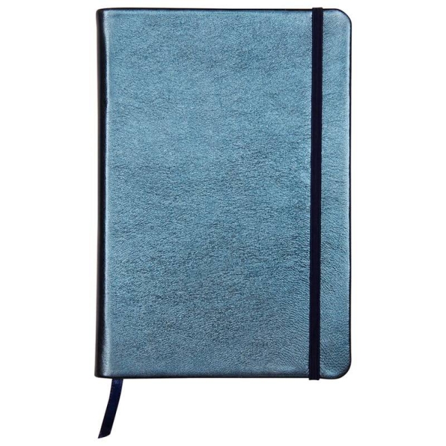 Записная книжка голубая из натуральной кожи Cuirise ClaireFontaine в линейку А5 / 72 листа / 90 гм купить в магазине ArtCraft.Space с доставкой