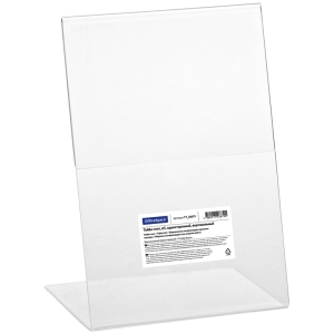 Тейбл-тент (Подставка для рекламы) OfficeSpace, А5, односторонний, вертикальный Тейбл-тент (Подставка для рекламы) OfficeSpace, А5, односторонний, вертикальный