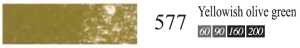 Пастель сухая мягкая профессиональная круглая Галерея цвет № 577 оливковый зеленый III