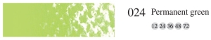 Пастель мягкая профессиональная квадратная цвет № 024 перманентный зеленый