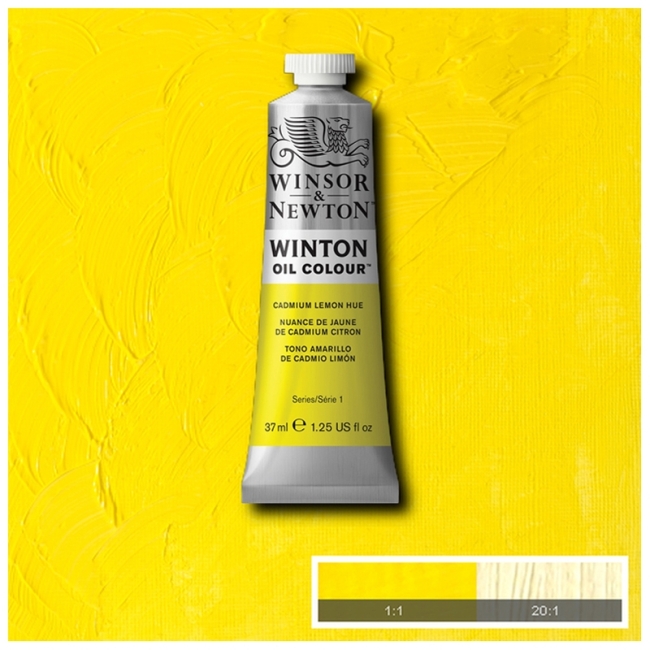 Масляные краски Winton, 37мл, оттенок лимонный кадмий