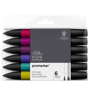 Набор художественных  маркеров "PROMARKER BRUSH" 6  цветов нейтральных тонов