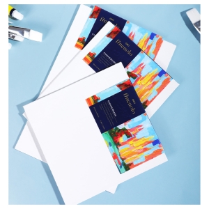 Холст Finenolo на прессованном картоне 100% хлопок 280г/кв.м 20*20см универсальная грунтовка