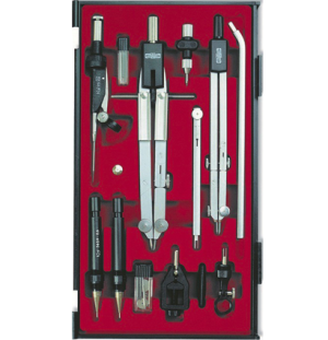 Готовальня Koh-I-Noor, 13 предметов, пластиковый футляр Готовальня Koh-I-Noor, 13 предметов, пластиковый футляр