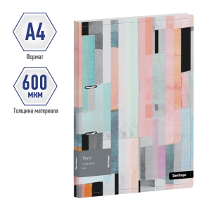 Папка на 2 кольцах Berlingo "Trend", 24мм, 600мкм, с рисунком, D-кольца, с внутр. карманом